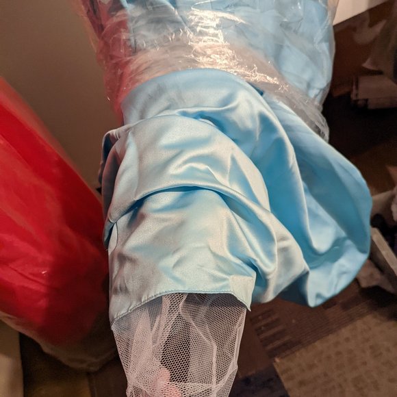 Blue and white prom dress - Picture 4 of 12